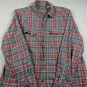 Woolrich Classic Red and Gray Plaid Shirt